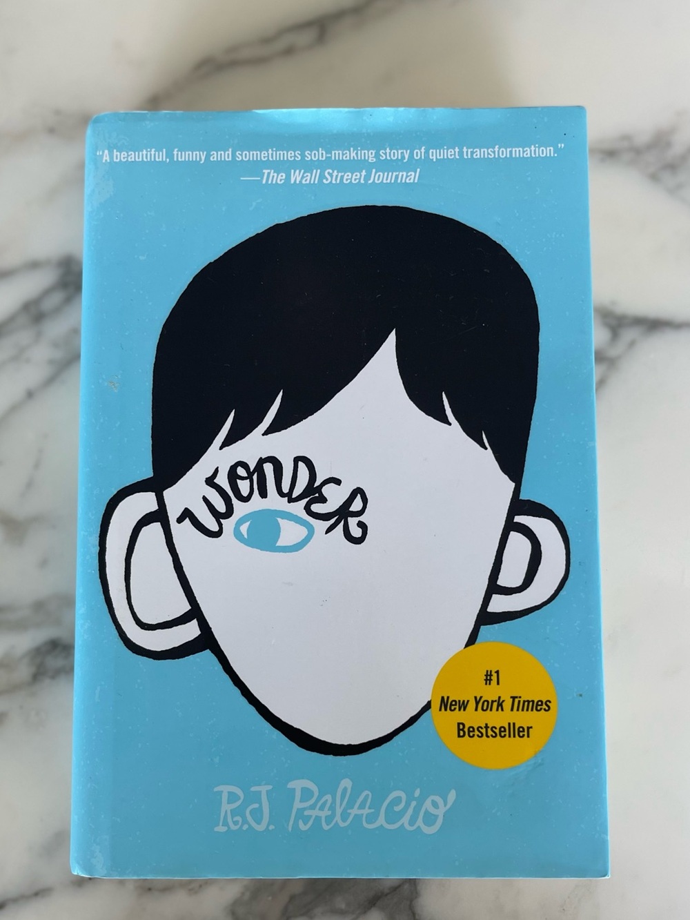 Hardcover book ‘Wonder’ by R.J. Palacio